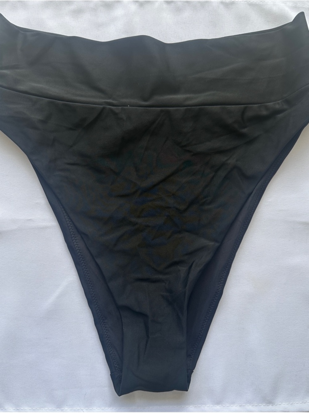 aerie Black High-Rise Bikini Bottom